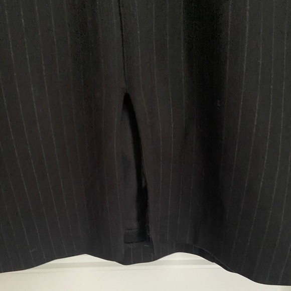 black pin stripe midi suit dress - Picture 6 of 9